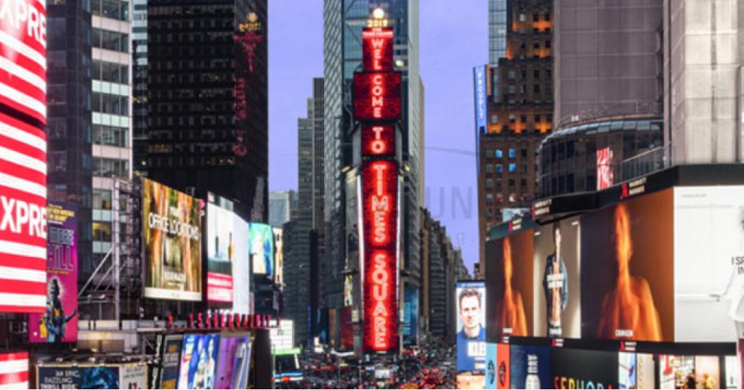 نصب تلویزیون شهری LED جدید سامسونگ در مرکز نیویورک